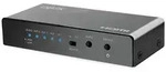 LogiLink HDMI switch, 2x2-Port, bidirect, 4K/60 Hz, EDID, HDCP, HDR, downscaler