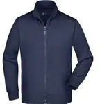 Sweat-Jacke aus formbest&auml;ndiger Sweat-Qualit&auml;t navy, Gr. S - Blau - S