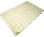 Seide / Baumwolle Sommerdecke mit kbA Baumwoll Bezug Bettdecke in 155x220 cm -...