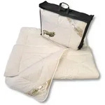 Merino Schafschurwolle Ganzjahresdecke Kuschelzeit in 135x200 cm 41510 - Beige
