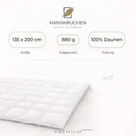 HANSKRUCHEN Daunendecke Winter 135x200 cm extra Warm 100% Daunen waschbar Allergiker