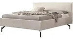 HASENA Polsterbett Marla F&uuml;&szlig;e anthracit Bouclestoff ivory 180x200 - Beige