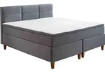 Boxspringbett Kenora grauer Bezug 50512-710 &ndash; Liegefl&auml;che ca. 180 x 200 cm -