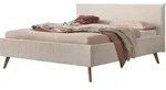 HASENA Polsterbett Selena F&uuml;&szlig;e Eiche bright Bouclestoff ivory 140x200 - Beige