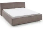 Meise M&ouml;bel Magnum Polsterbett Holzfu&szlig; schwarz - Braun