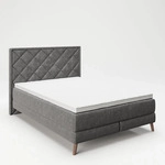 Boxspringbett "AUDREY" - Grau