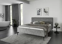 Meise M&ouml;bel Polsterbett Riva 180x200 cm | Doppelbett | Bettgestell | Kopfteil mit