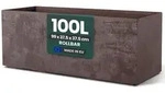 XL Pflanzkasten &bdquo;Millennium&ldquo; 99x37,5x37,5 cm - 100L Volumen - Braun -...