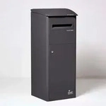 SMART PARCEL BOXTM Extra gro&szlig;er Paketbriefkasten mit Schr&auml;gdach, Entnahme...