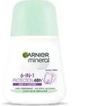 Garnier Mineral-Deo Roll-on 6-in-1 Schutz 48h Blumig-Frischer Duft - Haut + Kleidung