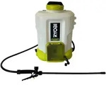 Ryobi 18V ONE+, Rucksack-Gartenspritzer, 15 l, Schwarz, Wei&szlig;, Gelb, 2,5 m/s2,