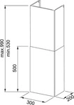 Franke 112.0285.288, Kamin f&uuml;r Dunstabzugshaube, Schwarz, Franke, 1 St&uuml;ck(e) -