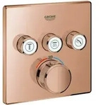 Grohe Fertigset Grohtherm Smartcontrol UP-THM, 3 Absperrventil, eck., warm sunset