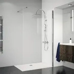 Raumdusche Breuer Panorama 1400x2000 mm Echtglas Klar hell chrom 3338005001041
