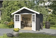 Weka Gartenhaus Vaduz 209, 28 mm Wandst&auml;rke mit Doppelt&uuml;r - B x T x H - 333.00 x