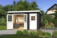 Weka Gartenhaus Vaduz 254, 28 mm Wandst&auml;rke, 2-Raum Haus - B x T x H - 394.00 x