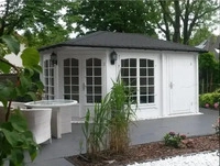 Luxhut L1.1.00016.1, Luxhut Alpholz 5-Eck Gartenhaus Modell Josephine-40 aus