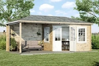Luxhut L1.1.00045.1, Luxhut Alpholz 5-Eck Gartenhaus Mosel aus Massiv-Holz,