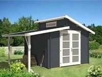 Luxhut L1.1.00051.5, Luxhut Alpholz Gartenhaus Aktiva mit Schleppdach aus Holz...