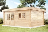 Luxhut L1.1.00071.1, Luxhut Alpholz Gartenhaus Spree-28 B aus Holz 520x420cm...