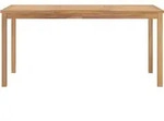 vidaXL Garten-Esstisch 160x80x77 cm Massivholz Teak - Braun