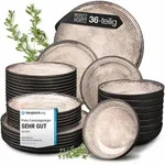 Moritz & Moritz VIDA 36tlg Tafel Service Beige Geschirr Set - Beige