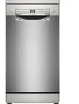 Bosch Serie 2 SPS2HKI58E, Freistehend, Single (45 cm breit), Edelstahl, Silber,