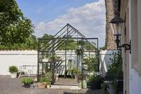 Gew&auml;chshaus Halls Qube 88 3 mm Sicherheitsglas 261 x 261 cm schwarz