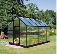 Gew&auml;chshaus Halls Popular 106 Polycarbonat 4 mm 193 x 319 cm schwarz