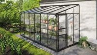 Vitavia Anlehn-Gew&auml;chshaus "Ida 7800" schwarz 7,8 m&sup2; 3 mm ESG/6 mm HKP