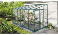 Vitavia Anlehn-Gew&auml;chshaus "Ida 7800" smaragd gr&uuml;n 7,8 m&sup2; 3 mm ESG/6 mm HKP