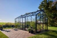 Juliana Gew&auml;chshaus Jubii 60 15,1 m&sup2; 3 mm Sicherheitsglas Schwarz Top !