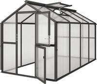 KGT Gew&auml;chshaus "Galant IV" anthrazit-grau 8,8 m&sup2; 10 mm HKP