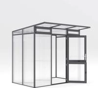 KGT Gew&auml;chshaus "Santini II small" anthrazit-grau 3,5 m&sup2; 16 mm HKP