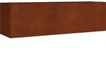 vidaXL Hochbeet 280x80x80 cm Cortenstahl - Braun