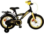 Volare Thombike Kinderfahrrad - Jungen - 14 Zoll - Schwarz Gelb - Schwarz