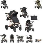 Moni Kombikinderwagen 2 in 1 Thira Babywanne, umbaubar, Sportsitz, Fu&szlig;abdeckung