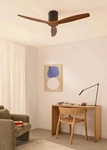 WIND CALM - Leiser Deckenventilator 40W mit technischen ABS-Bl&auml;ttern in