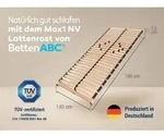 Max NV MZV Lattenrost zur Selbstmontage mit 28 Leisten, durchgehender Holm,...