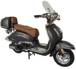Mofaroller Retro Firenze Limited 50 ccm 25 km/h EURO 5 mattschwarz - Schwarz