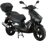 Mofaroller Mustang FI 50 ccm 25 kmh EURO 5 mattschwarz inkl. Topcase - Schwarz