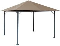 Metall Garten Pavillon Nizza 3x3m Antik Partyzelt Sand
