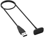 F&uuml;r Fitbit Charge 6 / 5 USB Port 50 cm Smart Watch Charging Ladekabel Schwarz -