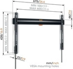 Vogel's Comfort TVM 3605 Wandhalterung f&uuml;r TV - Schwarz - Bildschirmgr&ouml;&szlig;e:...