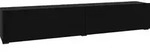 TV-M&ouml;bel Glora mit 2 T&uuml;ren, Schwarz, 180cm - Schwarz