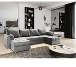 Masseno Ecksofa NAKO mit Schlaffunktion U-Form, Sofa mit Bettkasten,...