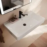 hansgrohe Xanuia Q Waschtisch 800/480 mit Hahnloch und &Uuml;berlauf, SmartClean - Wei&szlig;