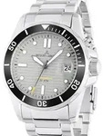 Jacques Lemans 1-2170H Hybromatic Diver Herrenuhr 41mm 20ATM - Silber