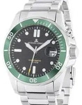 Jacques Lemans 1-2170K Hybromatic Diver Herrenuhr 41mm 20ATM - Silber