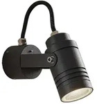 Lucande Au&szlig;enwandstrahler Galina, grau, Alu, 11,2 cm hoch - Silber/Grau
